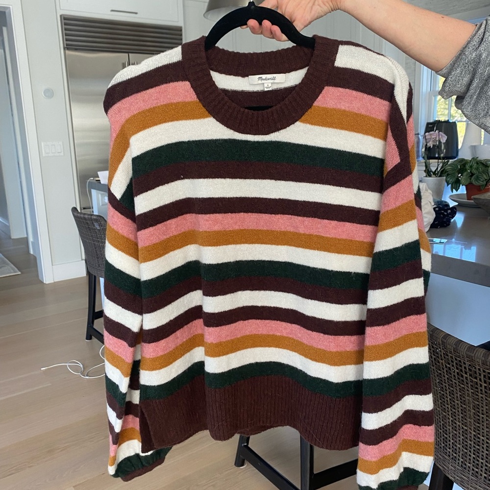 Madewell Stripped Sweater, Size Small